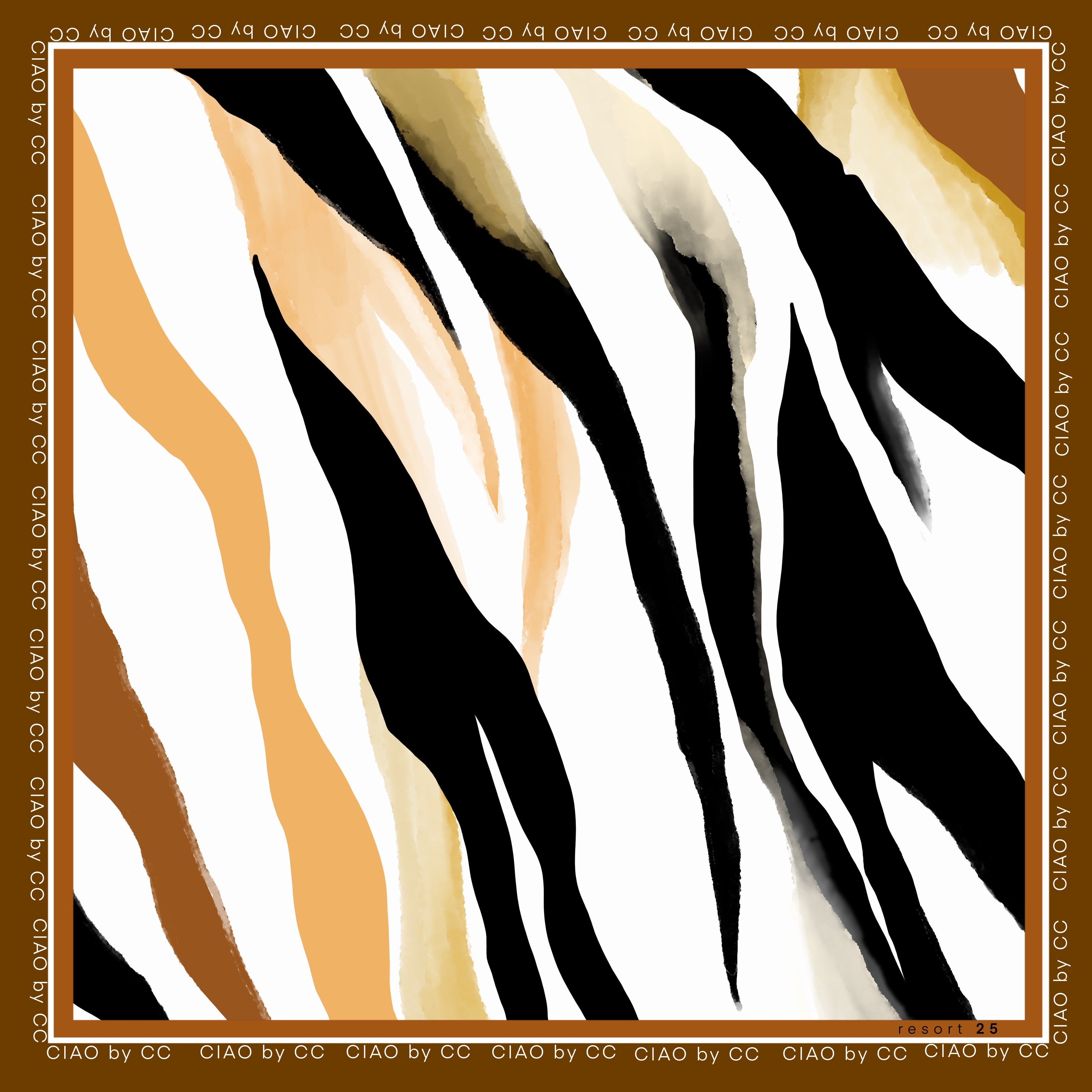 Sahara Stride Silk Scarf - Resort 25’